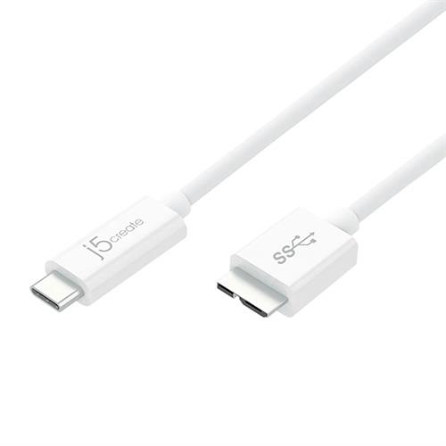 j5create כבל USB-C 3.1 ל-USB Micro-B 3.0 באורך 0.9m
