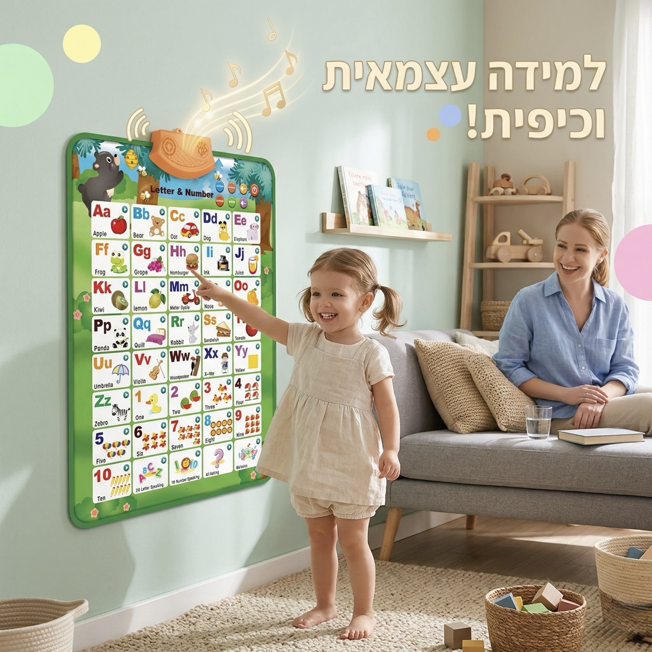 הלוח המדבר ללימוד אנגלית