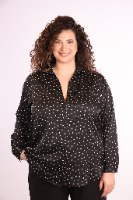 חולצת ויויאן נקודות שחור