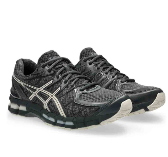Asics Gel Kayano 20 Unisex Obsidian Grey Oatmeal סניקרס ג'ל קיאנו 20 יוניסקס