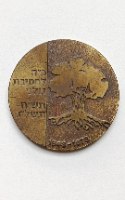 25 שנה למדינת ישראל/כ"ה לחטיבה גולני- מדליה ברונזה,59 מ"מ, הנפקה פרטית