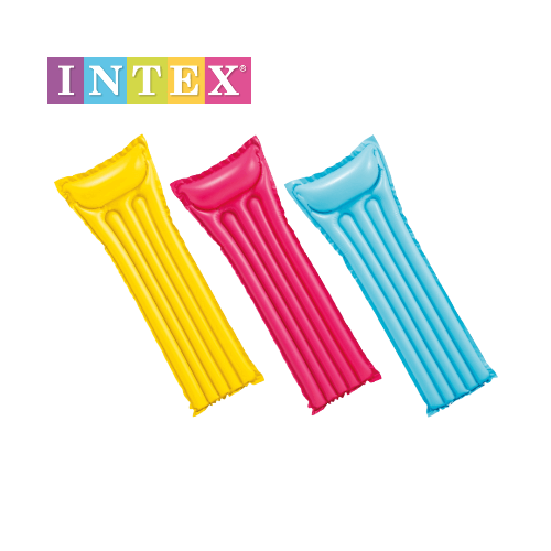 מזרן מתנפח בצבעים צהוב/כחול/ורוד INTEX