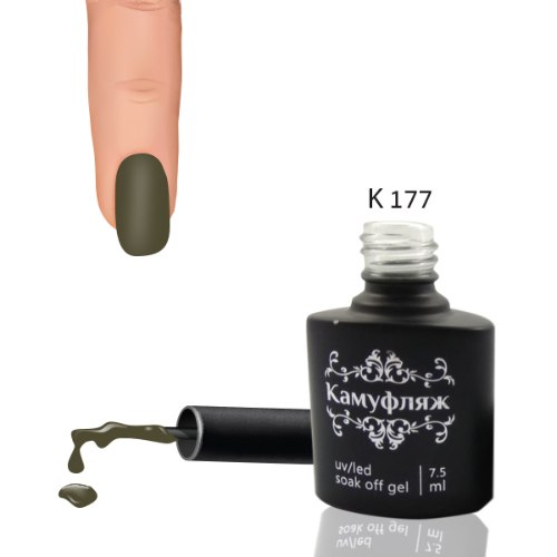 לק ג'ל Камуфляж מספר K177