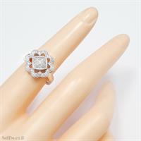 טבעת מכסף משובצת אבני זרקון  RG1680 | תכשיטי כסף | טבעות כסף