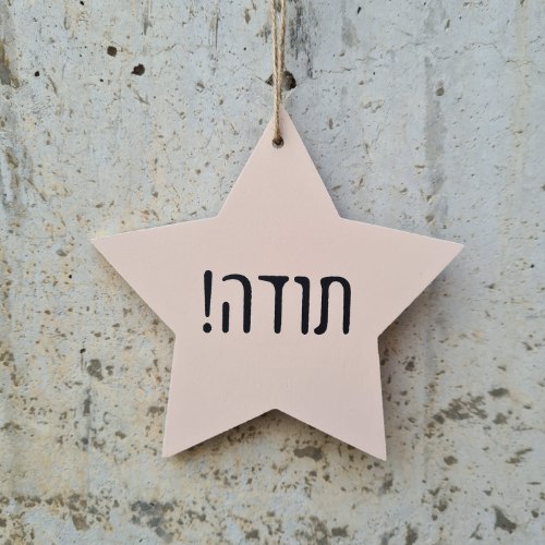 כוכב תלוי ניוד - תודה