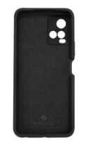 כיסוי סיליקון שחור עבור Miracase Vivo Y21/Y33 – פנים הכיסוי השחור נראה עם פתח למצלמה ולוגו Miracase בתחתית
