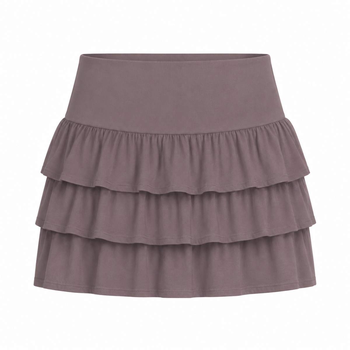 RUFFLES SKIRT- MOCA