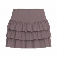 RUFFLES SKIRT- MOCA