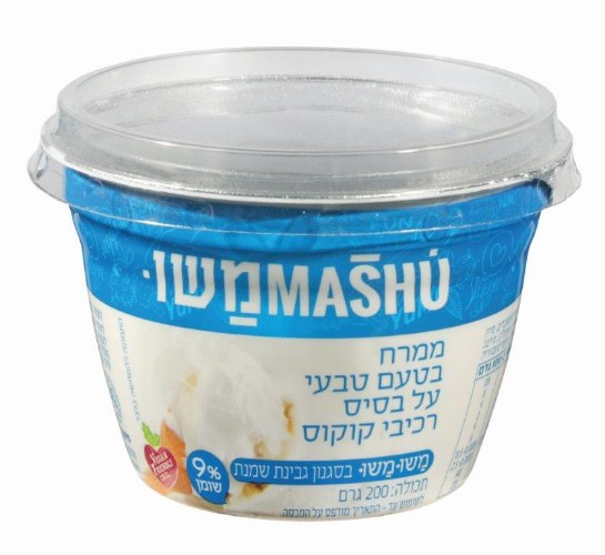 ממרח על בסיס קוקוס 9% שומן 200 גרם - משומשו