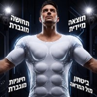 חולצת חיטוב ועיבוי שרירים לגברים דגם Musclix