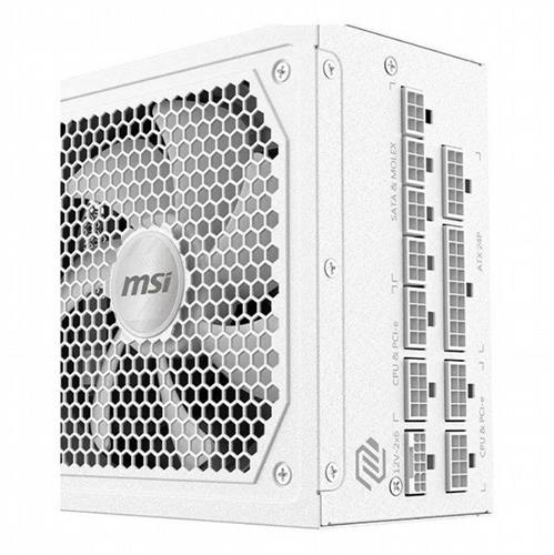ספק כוח MSI MAG A1000GL PCIE5 1000W 80+ Gold מודולרי לבן