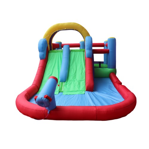 מתקן קפיצה מתנפח פרימיום עם מים – דגם W5530 | מגלשות X2 + מתקן קפיצה + בריכה ותותח מים| Jumpy Jump