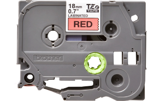סרט סימון שחור על רקע אדום Brother TZe441 Labelling Tape Cassette 18mmx8m