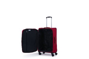 סט 3 מזוודות SWISS בד קלות וסופר איכותיות - צבע אדום