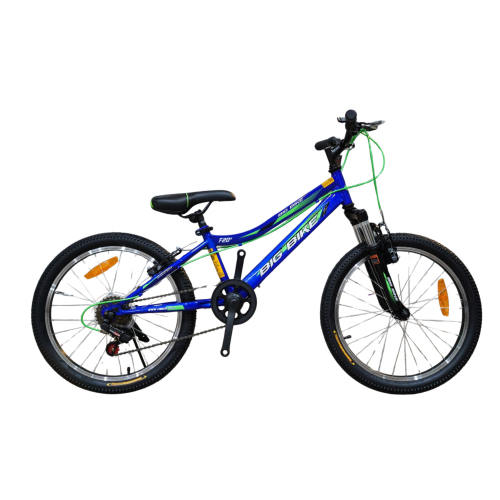 אופניים 20" BIG BIKE שלדה ברזל 7 הילוכים כחול בולם קדמי