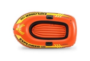 סירה מתנפחת לילדים ליחיד בצבע כתום EXPLORER 100 147X84X36 58329 מבית INTEX