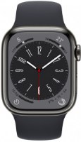 שעון חכם Apple Watch 41mm Series 8 GPS + Cellular צבע שעון Graphite Stainless Steel Case צבע