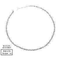 Cono necklace Silver 4mm