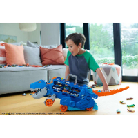הוט ווילס - משאית נושאת מכוניות ענקית טי רקס - Hot Wheels HNG50