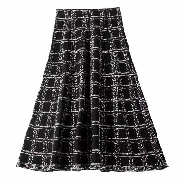 Black wool skirt