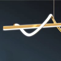 מנורת-גל-זהב-120-ס"מ-60w – עיצוב נקי ורציף בגוון זהב יוקרתי–5