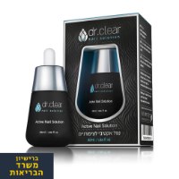 דר קליר המקורי! נוזל אקטיבי לציפורניים צלולות. טיפול ושיקום כנגד נזקי פטרת הציפורן 30 מ"ל – DR.CLEAR