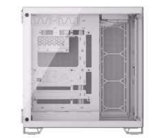 מארז Corsair 6500X Mid-Tower E-ATX Tempered Glass Case White
