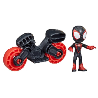 ספיידי - דמות+אופנוע - Spidey AMAZING FRIENDS