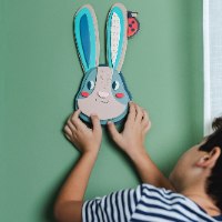 חיות קיר – ארנב | ערכת יצירה תלת־ממדית