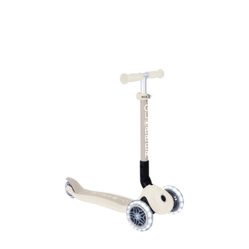 קורקינט 3 גלגלים מתקפל לילדים Globber Junior Foldable Lights Ecologic עם גלגלים מאירים בצבע פיסטוק