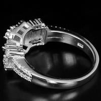 טבעת כסף משובצת זרקונים RG5191 | תכשיטי כסף | טבעות כסף
