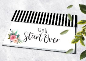 לוח תכנון שבועי – פְּלֶנֶר שולחני ממותג – START OVER