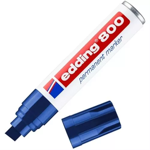 טוש פרמננט 800 טיפ 4-12 מ"מ כחול אדינג edding