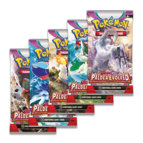 קלפי פוקימון סט 5 ארט בוסטרים 2023 Pokémon TCG: Scarlet & Violet Paldea Evolved Boosters