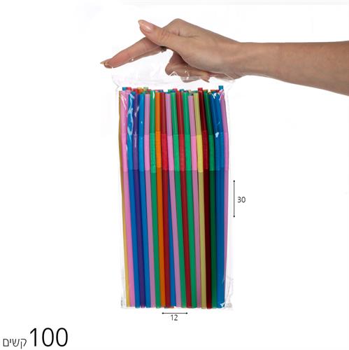 מארז 100 קשים צבעוניים