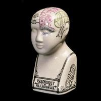 פסל פסיכולוג וינטג' Phrenology  - מארז לא מושלם