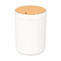 סט אמבטיה 3 חלקים + פח 5 ליטר לבן Bamboo