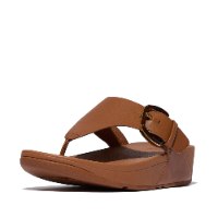כפכף לולו חום עם אבזם פיטפלופ FITFLOP