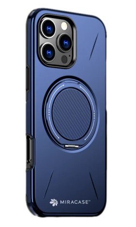 קייס פלסטיק לטלפון נייד מירקייס דגם Miramag עבור iPhone 16 Pro Max כחול