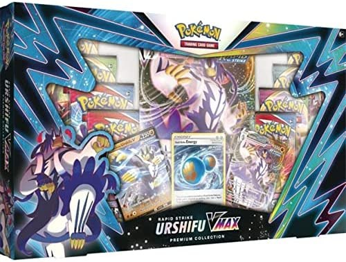 קלפי פוקימון מארז פרימיום Pokemon TCG Rapid Strike Urshifu VMAX Premium Box