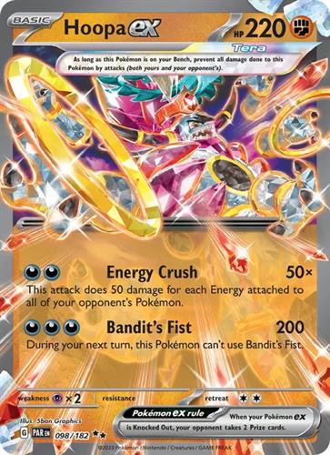קלף בודד single פוקימון - hoopa ex - Paradox Rift - 098/182