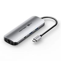 מתאם Vention USB-C to HDMI | USB-A x2 | USB-C | SD Card Read