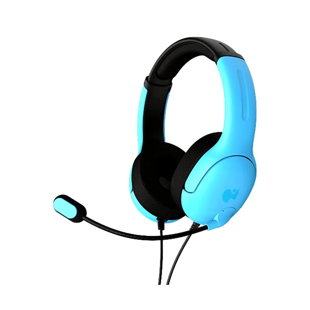 אוזניות גיימינג חוטיות Turtle Beach PDP Airlite Neptune ל-PS5 עם חיבור 3.5 מ"מ כחול – פריט בודד כחול ושחור עם מיקרופון גמיש