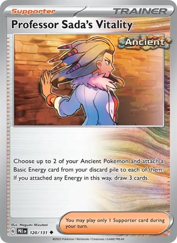קלף בודד single פוקימון - pofessor sada's vitality - Prismatic Evolutions - 120/131