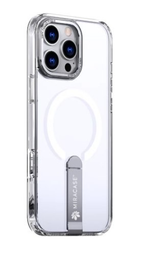 קייס שקוף לטלפון נייד מירקייס דגם Mirastand עבור iPhone 16 Pro