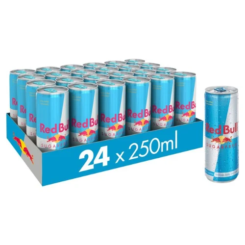 ארגז רד בול ללא סוכר 24 יח' 250 מ''ל