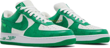 Louis Vuitton x Air Force 1 Low White Gym Green