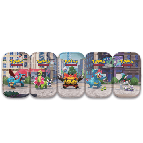 Pokémon TCG: Mega Evolution Lumiose City Mini Tin קלפי פוקימון TCG מקוריים מארז פח קטן