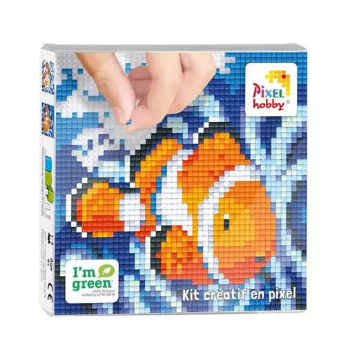 דג ליצן - תבנית 12/12 ס"מ | פיקסל הובי