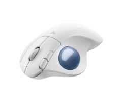 עכבר Logitech M575S TrackBall Off-White Blue Ball 2000DPI BT